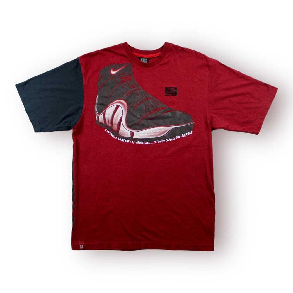 Nike Lebron James Four IV Y2K Tee T-Shirt Vintage Tagged Medium Fits XL